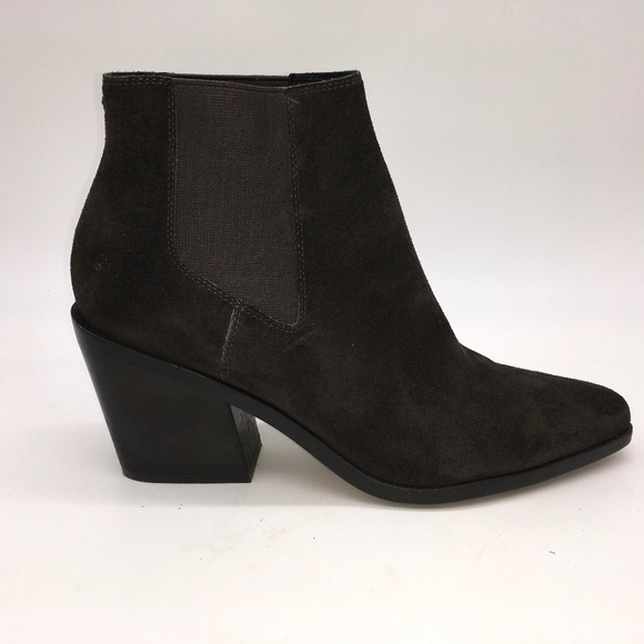 Rag & Bone Boots RAZOR CHELSEA BOOTIE in Slate SUEDE Booties size 9 - Picture 5 of 9